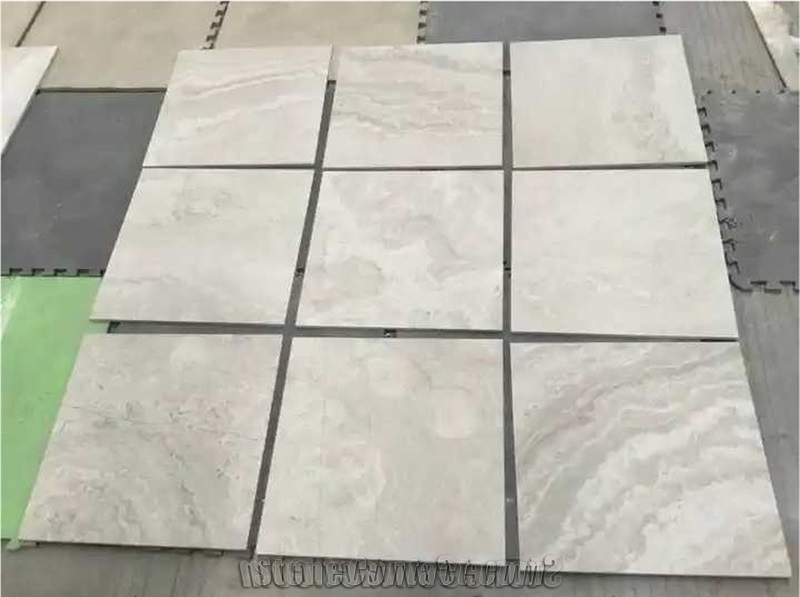 Chenille White Marble Elegant Wood Grain Slabs Tiles