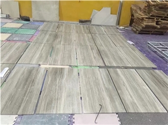 Chenille White Marble Elegant Wood Grain Slabs Tiles