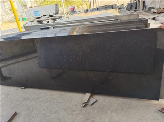 Good Quality Black Galaxy Granite Slabs