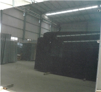 Good Quality Black Galaxy Granite Slabs