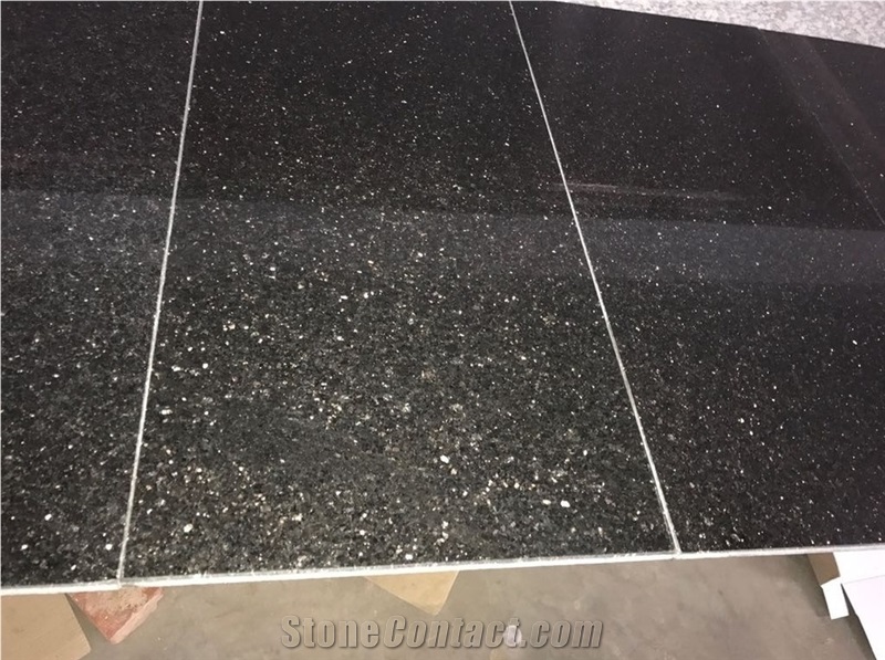 Good Quality Black Galaxy Granite Slabs