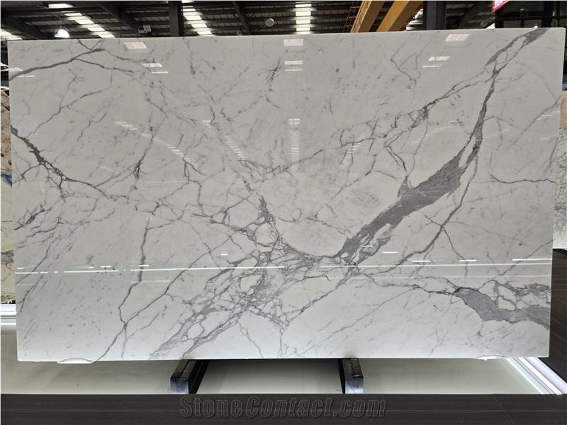 High Quality Bianco Calacatta White Marble Slabs