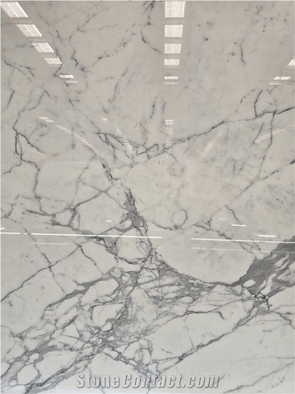 High Quality Bianco Calacatta White Marble Slabs
