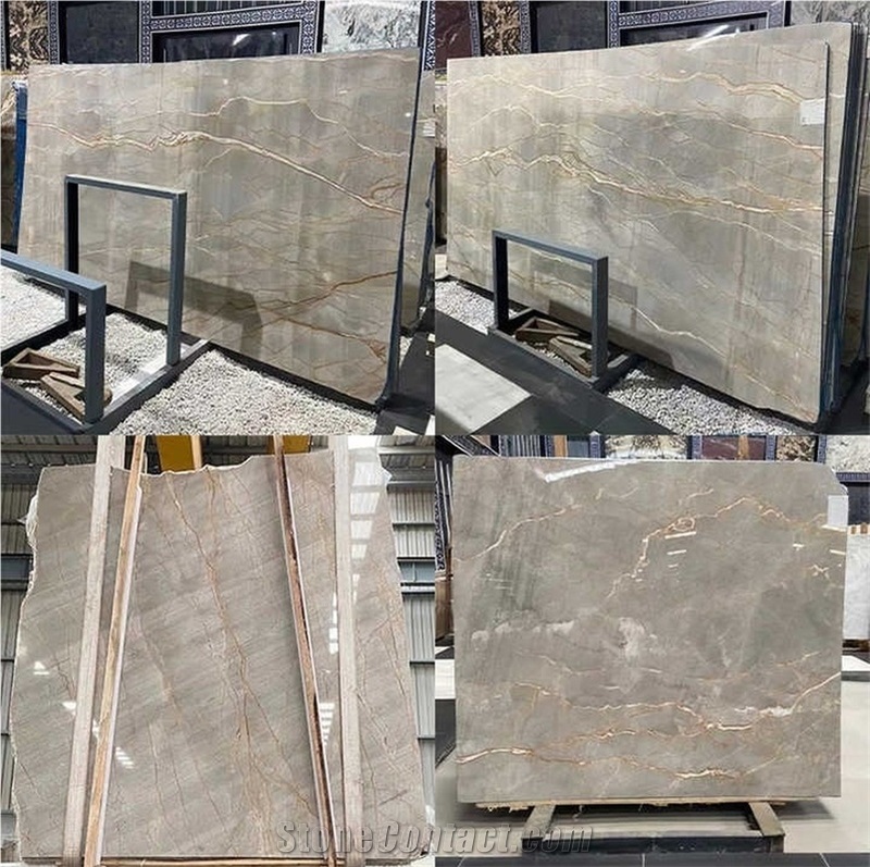 Picasso Gold Marble Slabs