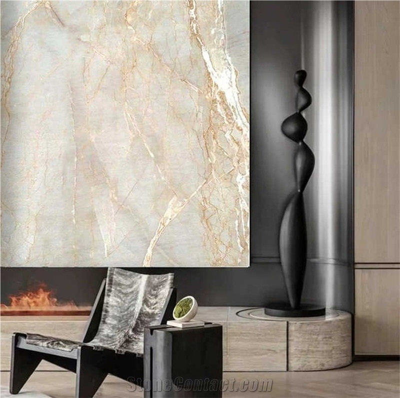 Picasso Gold Marble Slabs