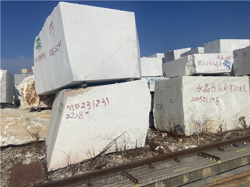 Vietnam Crystal White Marble Slabs