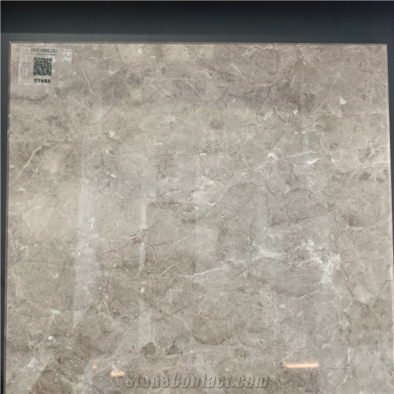 Cocoa Brown Grey Marble Slabs And Tiles