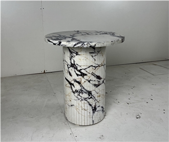 Calacatta Violet Marble Side Table
