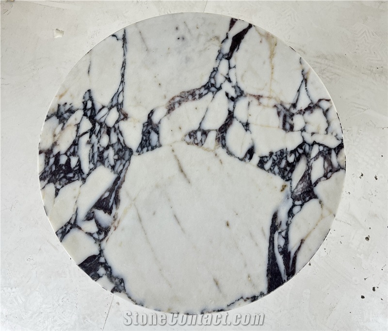 Calacatta Violet Marble Side Table