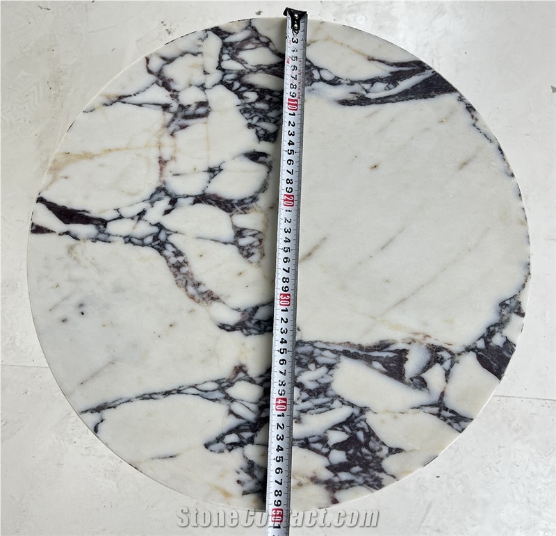 Calacatta Violet Marble Side Table