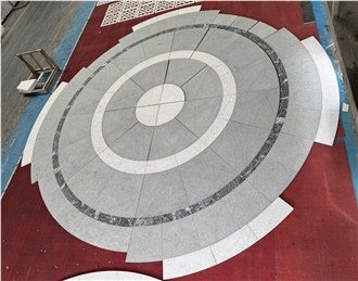 Modern Granite Circle Patio Set Exterior Pattern