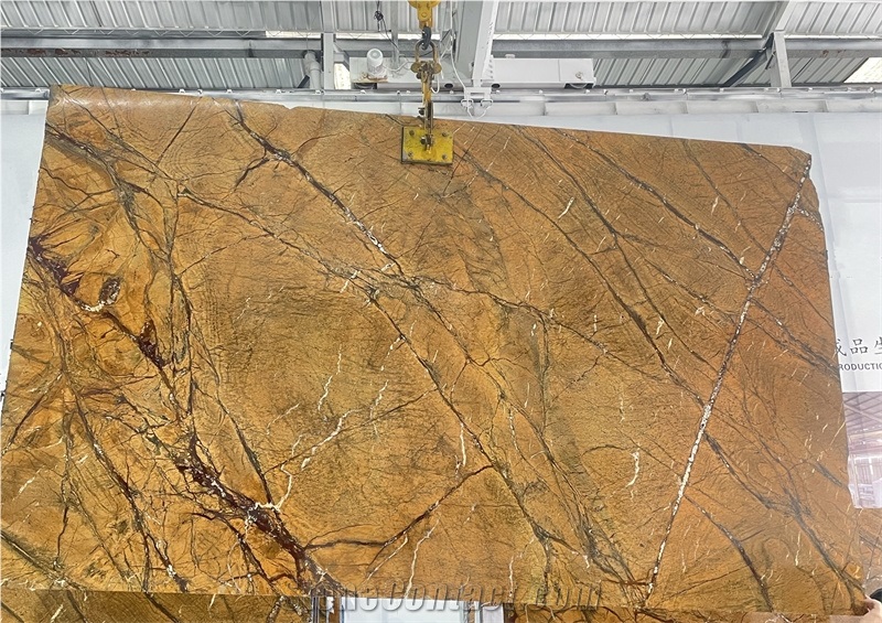 Rainforest Brown Marble Slabs