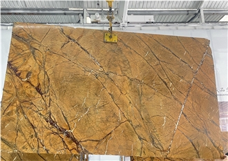 Rainforest Brown Marble Slabs