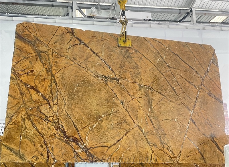 Rainforest Brown Marble Slabs