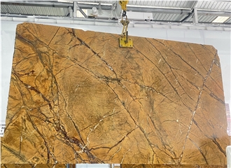 Rainforest Brown Marble Slabs
