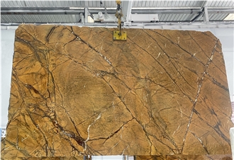 Rainforest Brown Marble Slabs