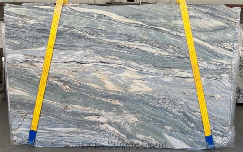Blue Caravaggio Quartzite Slabs