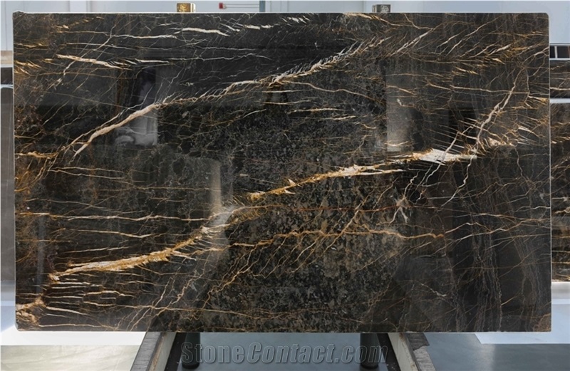 Noir Nero Port Saint Laurent Marble Slabs