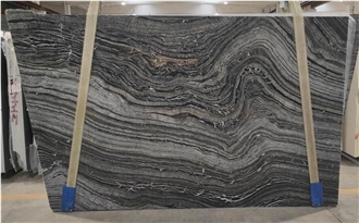 Silver Wave Kenya Black Marble Slabs