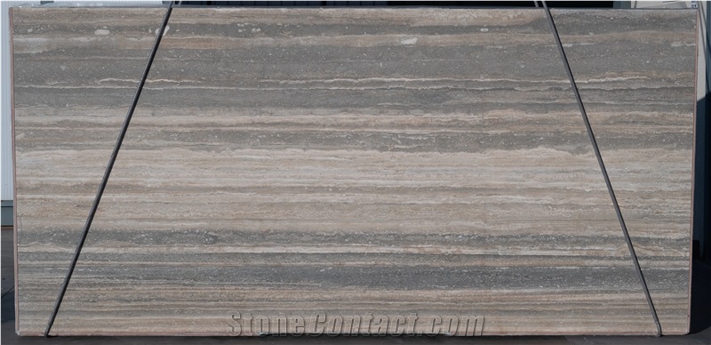 Travertine Classic Ocean Blue Silver Slabs