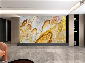 Atacama Gold Quartzite Slabs Carpaccio Rose Sunset