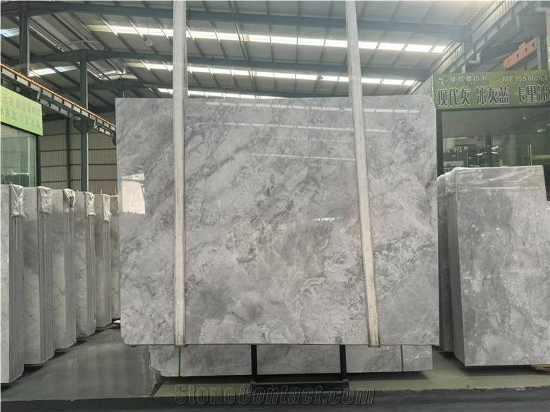 Italy Silver Statuario Marble Slab Wall Floor Tile