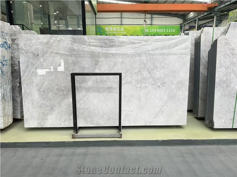 Italy Silver Statuario Marble Slab Wall Floor Tile