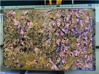 Splendor White Granite Slabs Silver Fox Snow Mountain Orchid