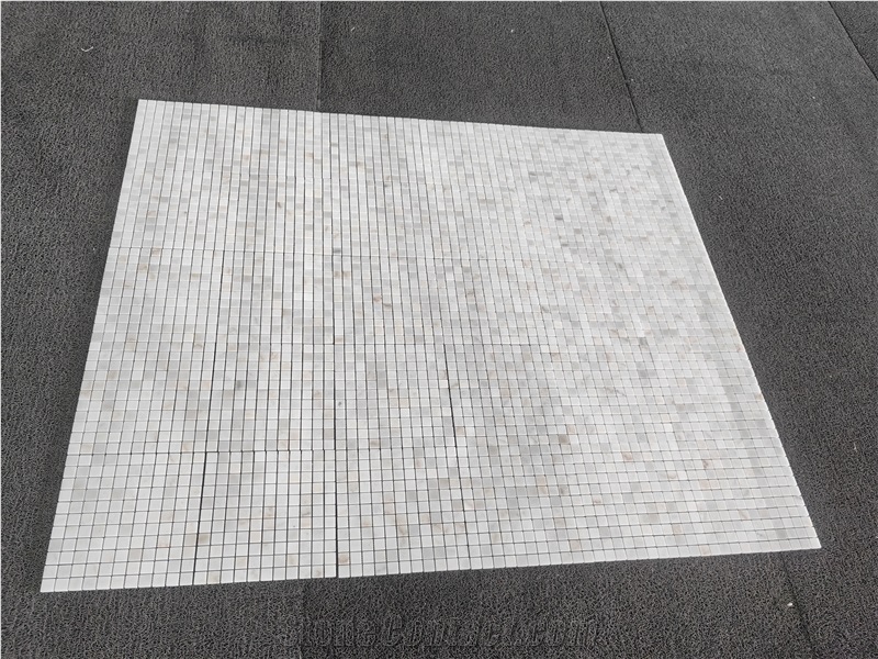 2025 New Product Guangxi White Marble Mosaic Tiles