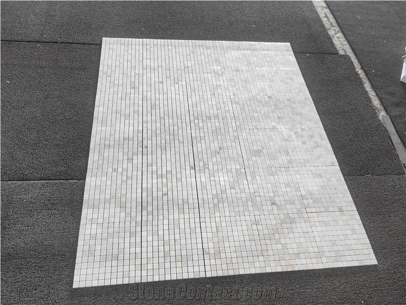 2025 New Product Guangxi White Marble Mosaic Tiles