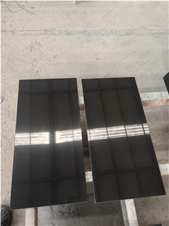 Absolute Black Granite Tiles Kitchen Wall Applications