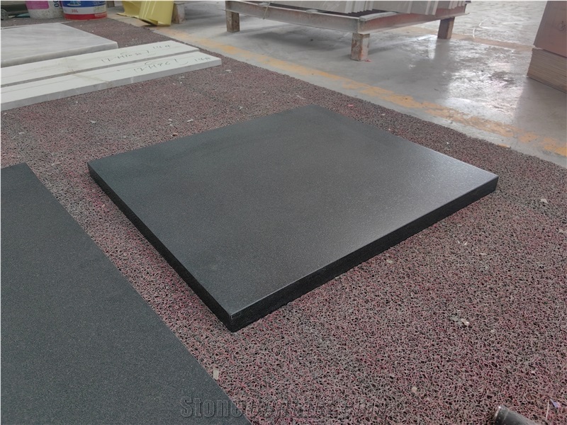 Black Volcano Granite Kitchen Countertop Commercial Spaces