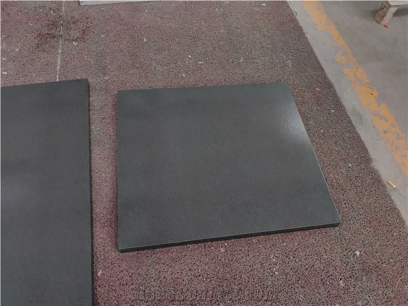 Black Volcano Granite Kitchen Countertop Commercial Spaces