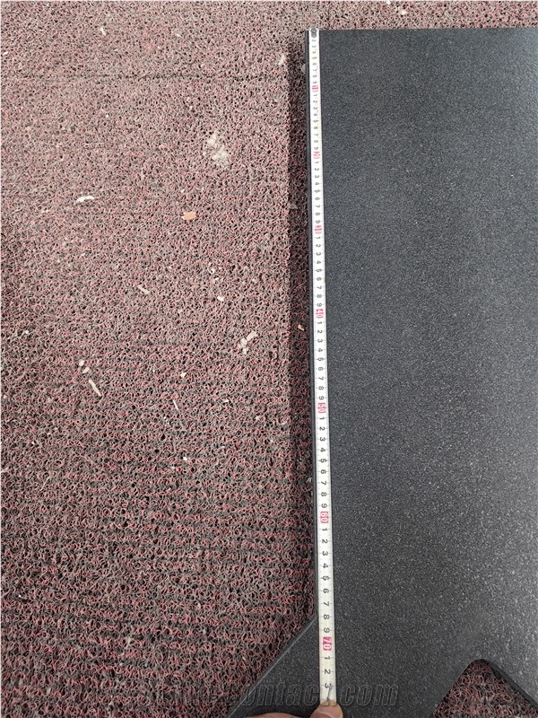 Black Volcano Granite Kitchen Countertop Commercial Spaces