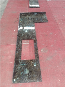 Natural Blue Labradorite Granite Kitchen Countertop