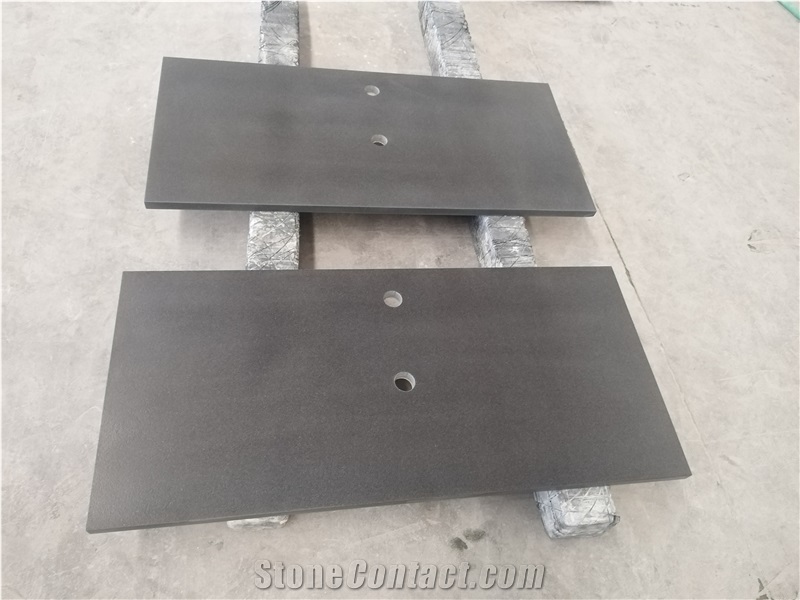 Natural Floor Zimbabwe Black Granite Kitchen Countertop