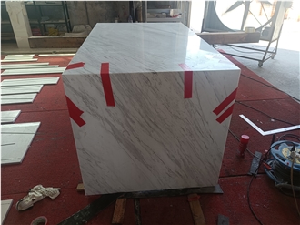 Volakas White Marble Kitchen Countertop Project Use