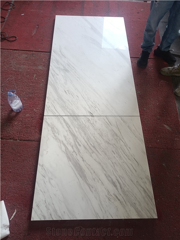 Volakas White Marble Kitchen Countertop Project Use