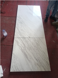 Volakas White Marble Kitchen Countertop Project Use