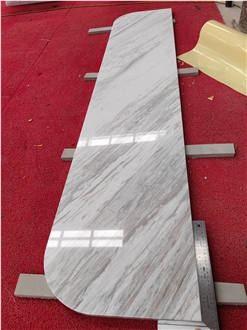 Volakas White Marble Kitchen Countertop Project Use