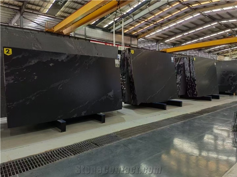 Wholesale Modern Design Polished River Black Granite Slabs