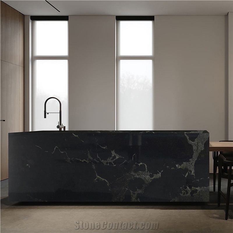 Wholesale Modern Design Polished River Black Granite Slabs