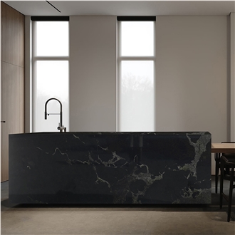 Wholesale Modern Design Polished River Black Granite Slabs