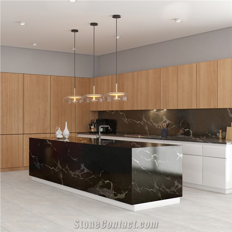 Wholesale Modern Design Polished River Black Granite Slabs