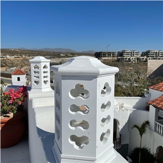 Beige Limestone Decorative Lantern
