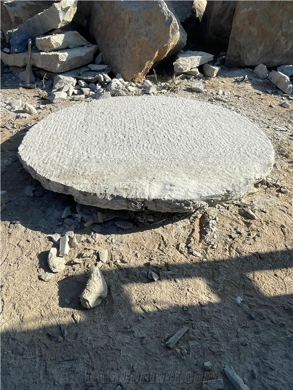 Blanco Cantera Round Garden Table Tops
