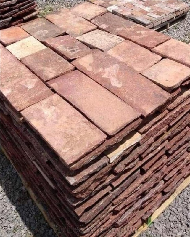 Mexico Red Porphyry Paving Tiles