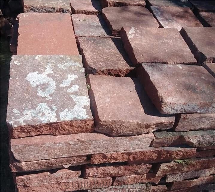 Mexico Red Porphyry Paving Tiles