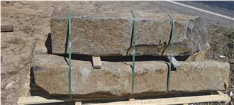 Mongolia Black Basalt Palisade Columns In Rustic Gold