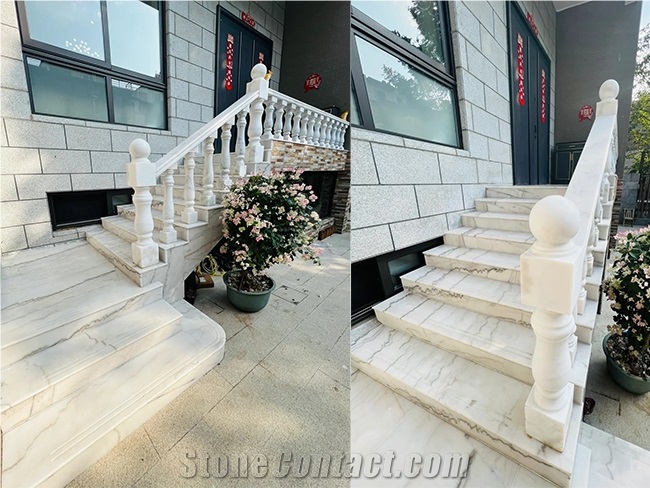 Guangxi White Marble Railing